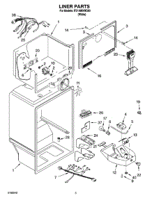 03 - Liner Parts parts for Whirlpool Refrigerator IT21AMXRQ00 from AppliancePartsPros.com