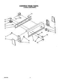 04 - Control Panel parts for Kitchenaid Washer KAWE742WAL3 from AppliancePartsPros.com