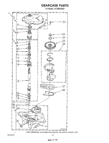 10 - Gearcase parts for Whirlpool Washer LA7800XSW0 from AppliancePartsPros.com
