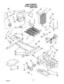 10 - Unit parts for Whirlpool Refrigerator 3XES0FHGKS01 from AppliancePartsPros.com