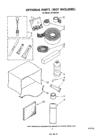 05 - Lit / Optional parts for Whirlpool Air Conditioner AC1052XS1 from AppliancePartsPros.com