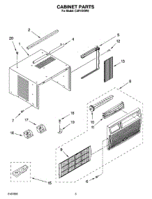 03 - Cabinet Parts parts for Whirlpool Air Conditioner CAR10XSR0 from AppliancePartsPros.com