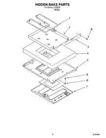 06 - Hidden Bake Parts, Miscellaneous Parts parts for Whirlpool Range IJP89801 from AppliancePartsPros.com