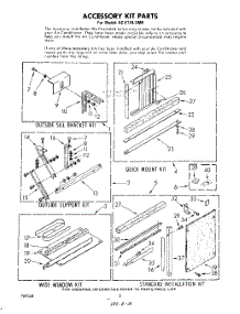 04 - Section parts for Whirlpool Air Conditioner ACE144XM0 from AppliancePartsPros.com