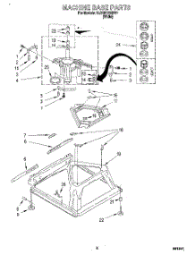 06 - Machine Base parts for Whirlpool Washer 6LBR5132BW1 from AppliancePartsPros.com