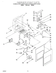 08 - Dispenser Front parts for Kitchenaid Refrigerator KSRP27QDAL00 from AppliancePartsPros.com