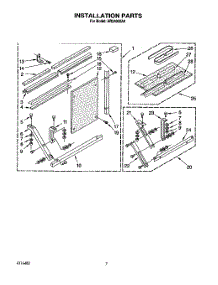 05 - Installation parts for Whirlpool Air Conditioner AR2400XA0 from AppliancePartsPros.com