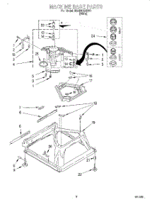 05 - Machine Base parts for Whirlpool Washer 6RAB5132EW1 from AppliancePartsPros.com