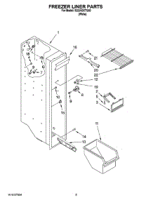 04 - Freezer Liner Parts parts for Whirlpool Refrigerator IS22AGXTQ00 from AppliancePartsPros.com