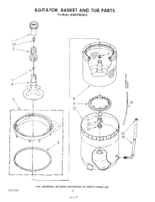 05 - Agitator, Basket And Tub parts for Kitchenaid Washer KAWE900SWH2 from AppliancePartsPros.com