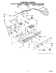 11 - Control Parts parts for Whirlpool Refrigerator ED5GHEXMNT00 from AppliancePartsPros.com