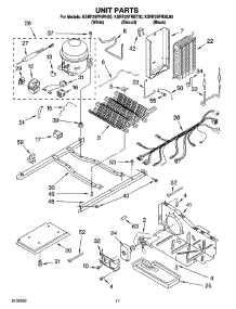 11 - Unit Parts parts for Kitchenaid Refrigerator KSRF25FRBT00 from AppliancePartsPros.com