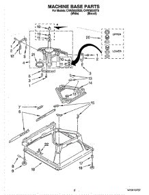 05 - Machine Base Parts parts for Whirlpool Washer CAWS833ST0 from AppliancePartsPros.com