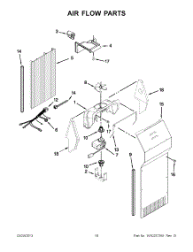09 - Air Flow Parts parts for Whirlpool Refrigerator ID3CHEXVS00 from AppliancePartsPros.com
