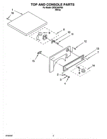 03 - Top And Console Parts, Optional Parts (Not Included) parts for Whirlpool Dryer CEDC392PQ0 from AppliancePartsPros.com