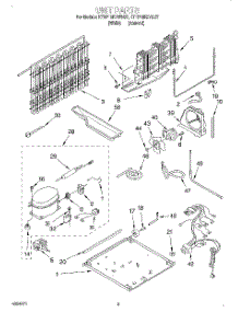 05 - Unit parts for Kitchenaid Refrigerator KTRP18KDAL07 from AppliancePartsPros.com