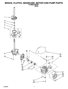 04 - Brake, Clutch, Gearcase, Motor And Pump Parts parts for Whirlpool Washer IM43000 from AppliancePartsPros.com