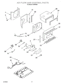 02 - Air Flow And Control parts for Whirlpool Air Conditioner CA6WM00 from AppliancePartsPros.com