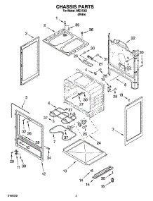 03 - Chassis Parts parts for Whirlpool Range IME31302 from AppliancePartsPros.com