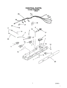 03 - Control parts for Whirlpool Refrigerator 3XKGN705000 from AppliancePartsPros.com