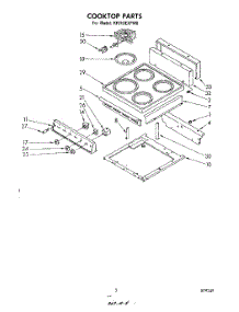 04 - Section parts for Whirlpool Range RF010EXPW0 from AppliancePartsPros.com