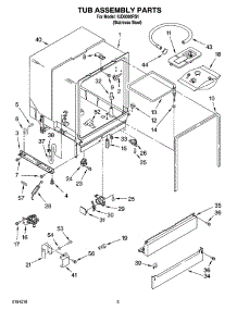 03 - Tub Assembly Parts parts for Whirlpool Dishwasher IUD6000RS1 from AppliancePartsPros.com