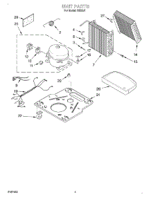03 - Unit parts for Whirlpool Dehumidifier DH25J1 from AppliancePartsPros.com