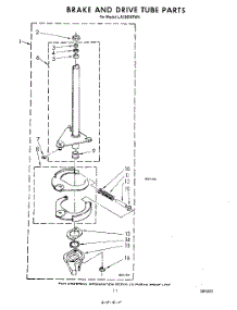 09 - Brake And Drive Tube parts for Whirlpool Washer LA3300XPW4 from AppliancePartsPros.com