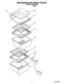 03 - Refrigerator Shelf Parts parts for Whirlpool Refrigerator IS22AGXTQ00 from AppliancePartsPros.com