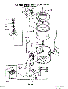 06 - Tub And Basket (Suds Only) parts for Whirlpool Washer LA7680XPW0 from AppliancePartsPros.com