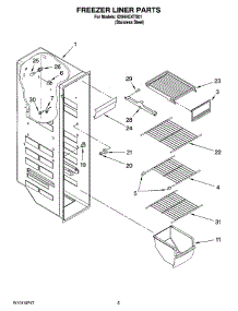 04 - Freezer Liner Parts parts for Whirlpool Refrigerator ID5HHEXTS01 from AppliancePartsPros.com