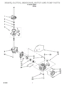 04 - Brake, Clutch, Gearcase, Motor And Pump Parts parts for Whirlpool Washer IJ46001 from AppliancePartsPros.com