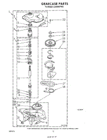 10 - Gearcase parts for Whirlpool Washer LA5500XPW5 from AppliancePartsPros.com