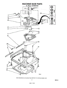 07 - Machine Base parts for Whirlpool Washer LA5000XPW4 from AppliancePartsPros.com