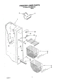04 - Freezer Liner parts for Whirlpool Refrigerator 6GD2SHQXKB01 from AppliancePartsPros.com