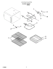05 - Oven Parts, Miscellaneous Parts parts for Whirlpool Range IHP33801 from AppliancePartsPros.com