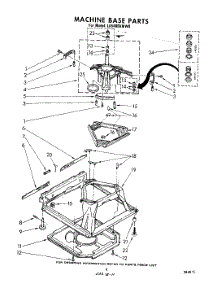 07 - Machine Base parts for Whirlpool Washer LA5400XMW0 from AppliancePartsPros.com
