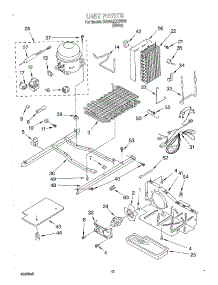 09 - Unit parts for Whirlpool Refrigerator SS25AEXHW00 from AppliancePartsPros.com