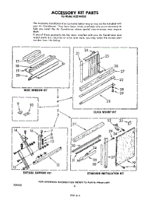 04 - Accessory Kit parts for Whirlpool Air Conditioner ACE144XS0 from AppliancePartsPros.com