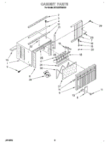 04 - Cabinet parts for Whirlpool Air Conditioner BPAC0700AS0 from AppliancePartsPros.com