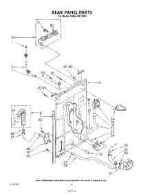 03 - Rear Panel parts for Kitchenaid Washer KAWE700TWH0 from AppliancePartsPros.com