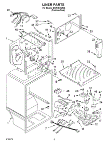 02 - Liner parts for Whirlpool Refrigerator GT2SHKXLS00 from AppliancePartsPros.com
