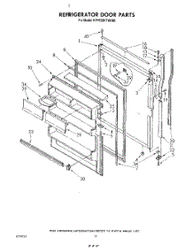 08 - Refrigerator Door , Not Illustrated parts for Kitchenaid Refrigerator KTRF20KTAL00 from AppliancePartsPros.com