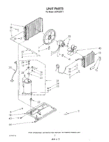 02 - Unit parts for Whirlpool Air Conditioner ACP552XT1 from AppliancePartsPros.com