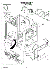 02 - Cabinet Parts parts for Whirlpool Dryer CGDX631VQ1 from AppliancePartsPros.com
