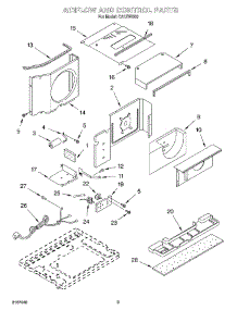 02 - Air Flow And Control parts for Whirlpool Air Conditioner CA12WR00 from AppliancePartsPros.com