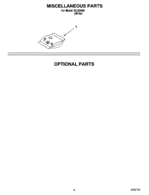 06 - Miscellaneous  Parts, Optional Parts parts for Whirlpool Dishwasher IKU35560 from AppliancePartsPros.com