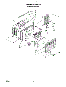 03 - Cabinet parts for Whirlpool Air Conditioner BHAC0600BS0 from AppliancePartsPros.com