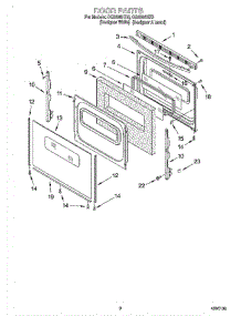 06 - Door, Optional parts for Whirlpool Range CGS365HZ0 from AppliancePartsPros.com