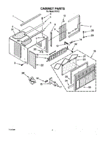 04 - Cabinet parts for Whirlpool Air Conditioner R1013 from AppliancePartsPros.com